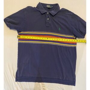 Polo Ralph Lauren Polo Shirt‎ Striped Cotton Casual Classic XL |G1